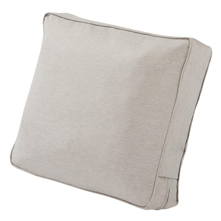 Classic Accessories Montlake FadeSafe Patio Lounge Chair/Loveseat Back Cushion, 25 x 22 x 4 Inch, Heather Grey 62-128-HGREY-EC
